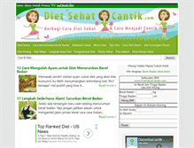 Tablet Screenshot of dietsehatcantik.com